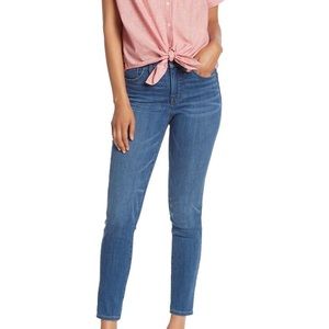 BNWOT Madewell 9” High Rise Skinny Jeans - sz 34